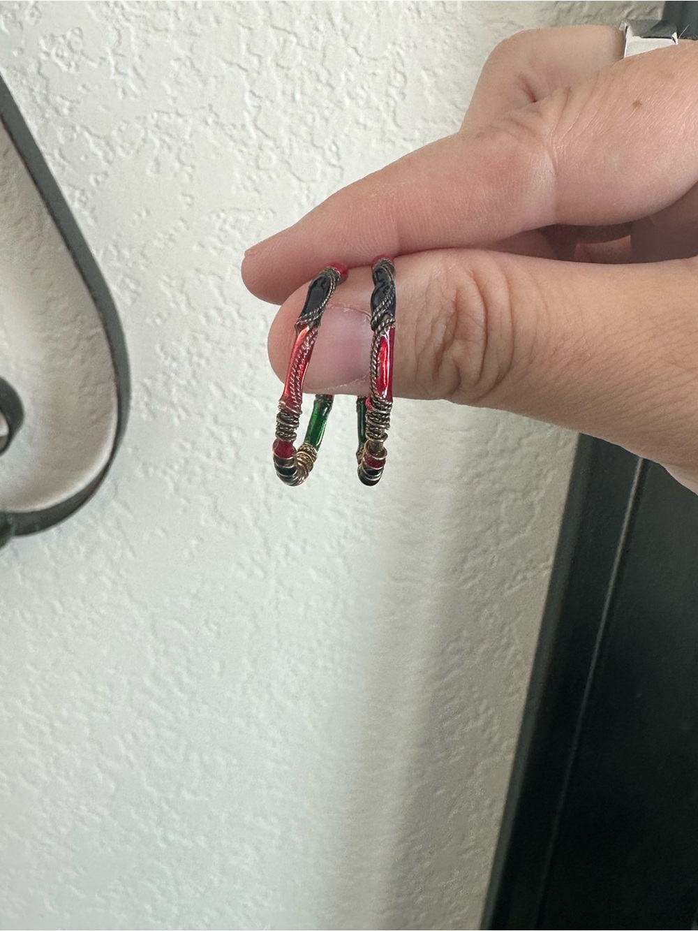 Handcrafted Multicolor Hoop Earrings - Women Jewelry